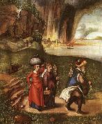 Albrecht Durer Lot Fleeing with his Daughters from Sodom Germany oil painting artist
